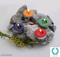 Multicolor Premium candle wick and wax, gently flicker without producing harmful black smoke - Free Size, Silicon
